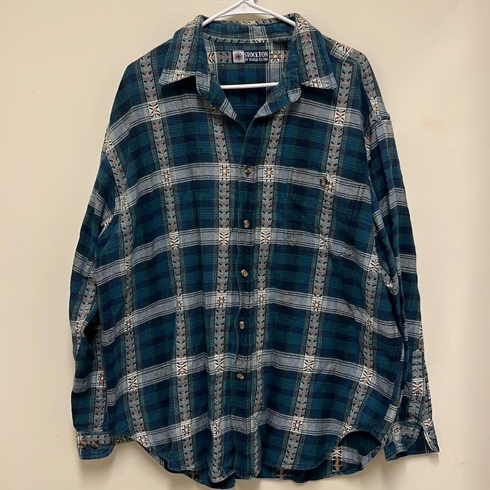 Stockton Vintage Flannel Shirt XLarge
